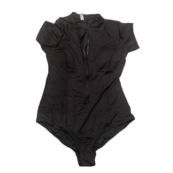 Sea Level Essentials Eco Essentials Short Sleeve One Piece Black Women's Size 14 - Picture 7 of 12